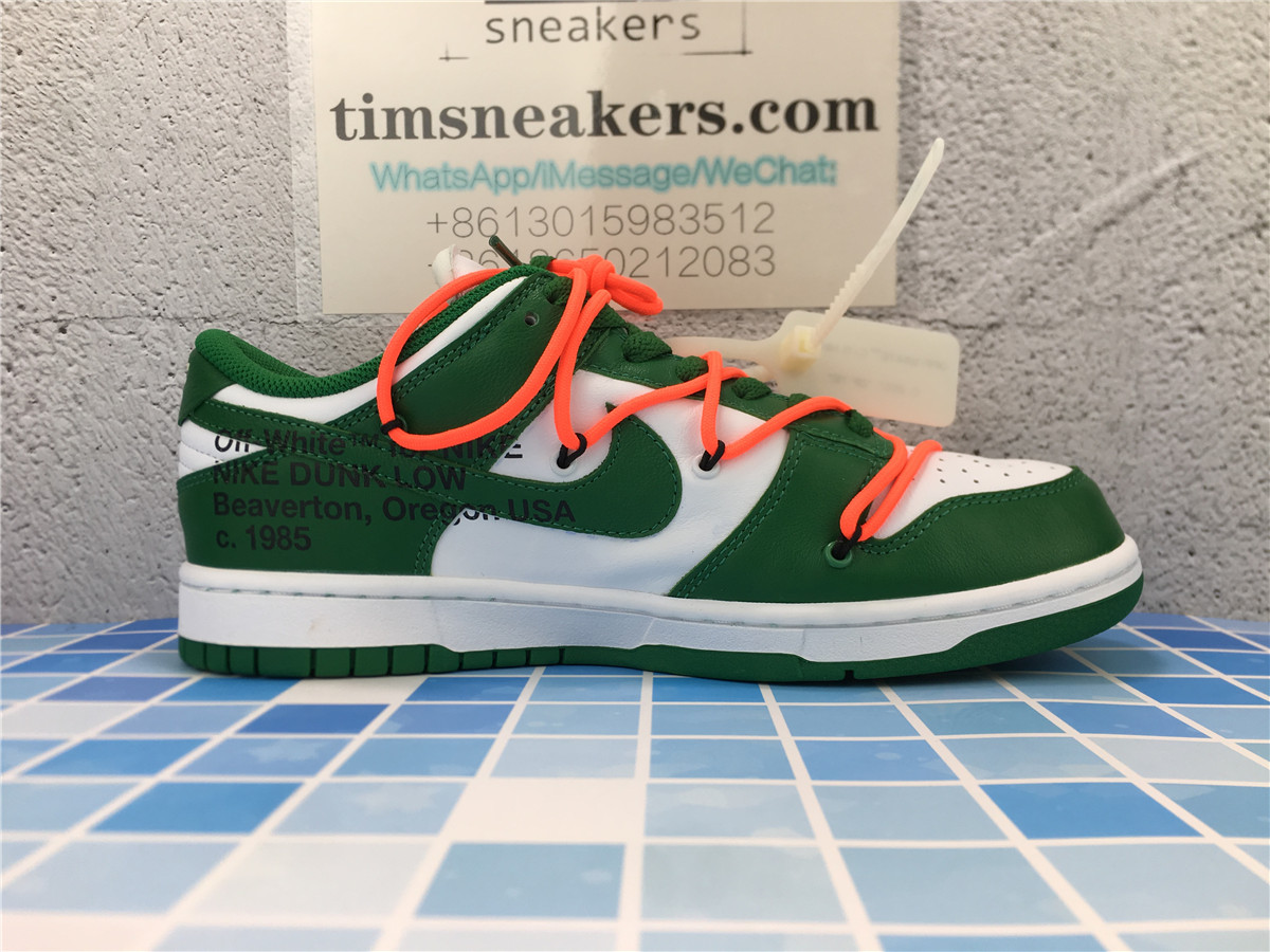 OFF-WHITE x Dunk Low Pine Green CT0856-100